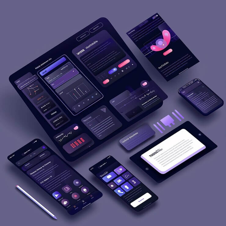 UI/UX design service showcase - user interface and experience design